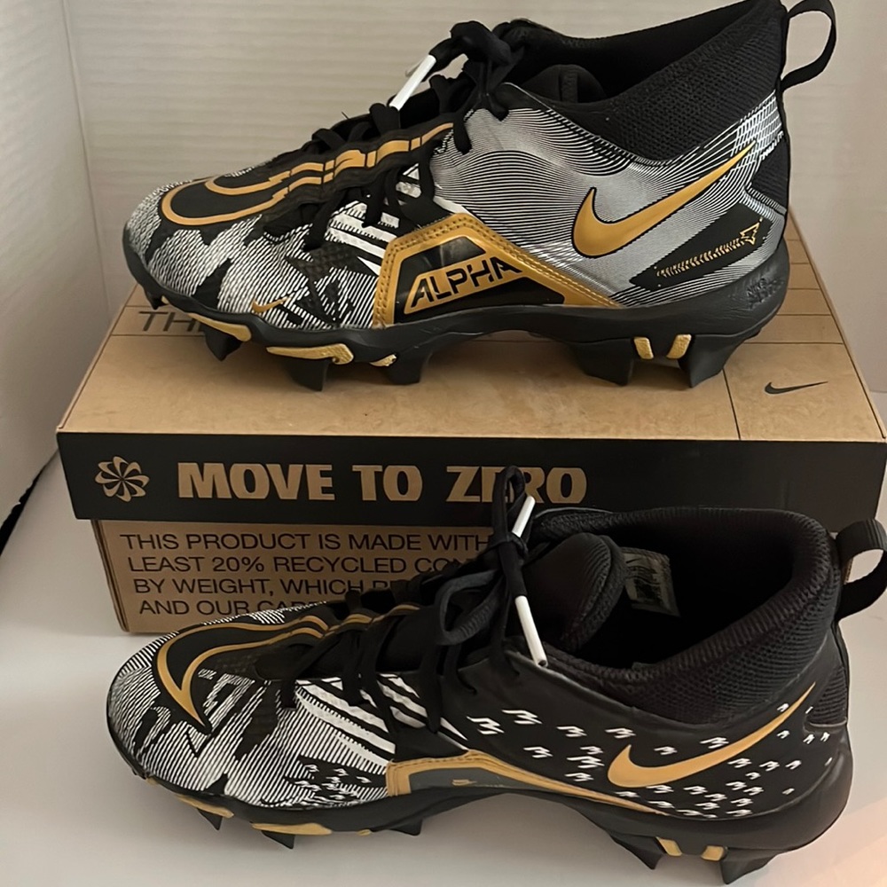 Nike Alpha Menace 3 Shark Football Cleats Size 6y Kids